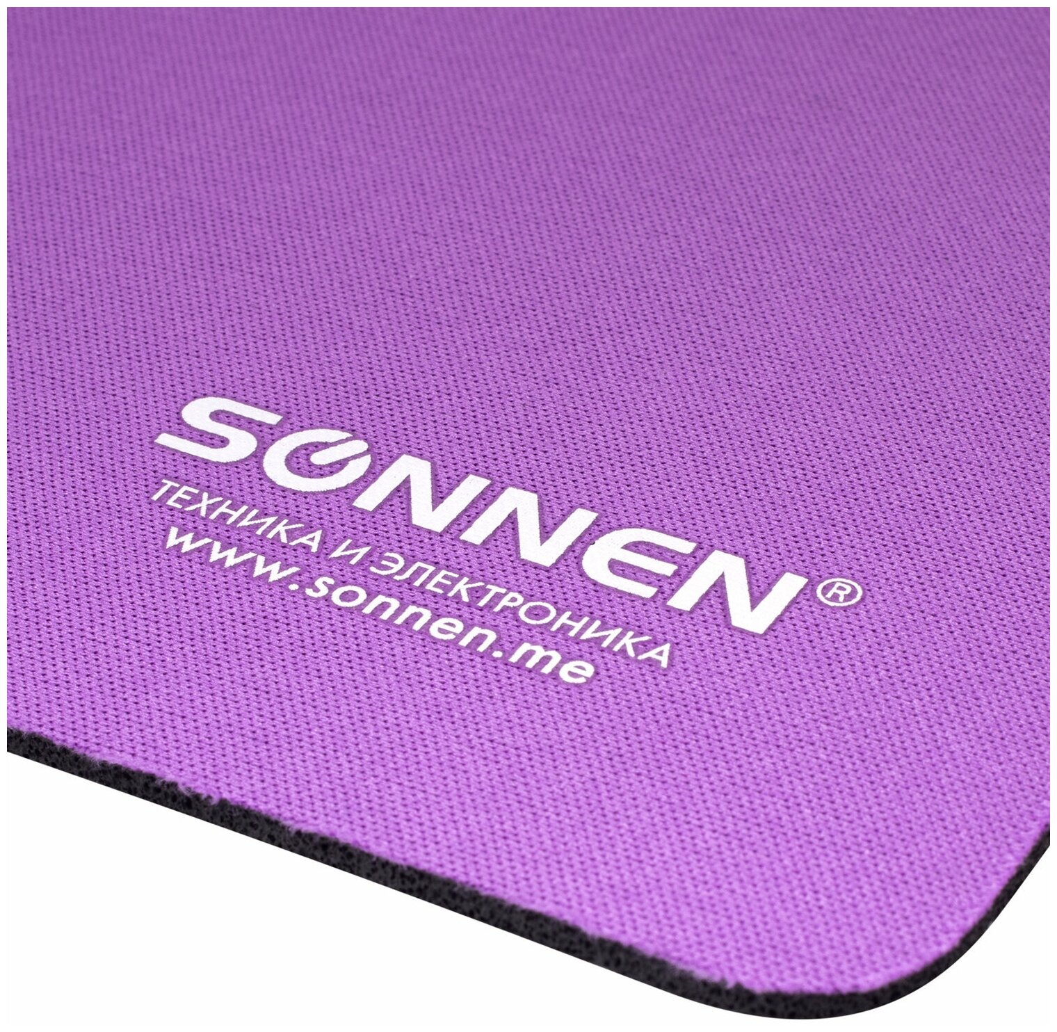 Коврик для мыши Sonnen Purple резина+ткань 22*18*0.3см - фото №5