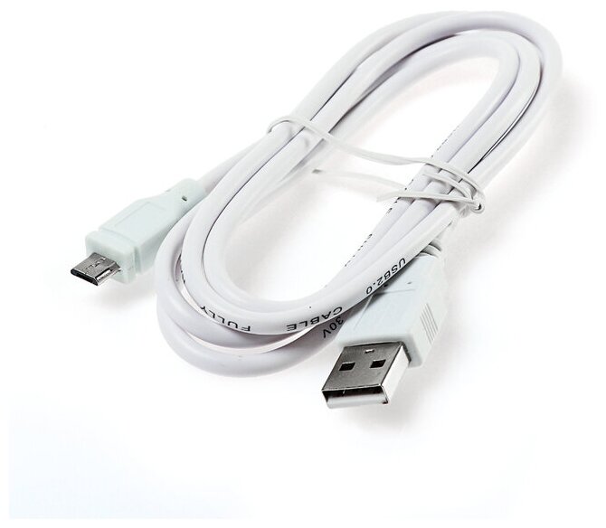 Кабель Belsis, microUSB - USB, 1.8 А, 1.2 м, белый