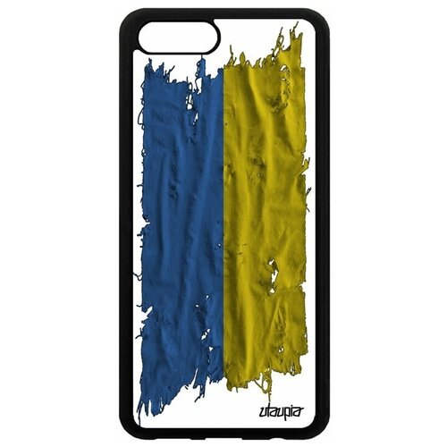 фото Чехол на смартфон honor v10 / view 10, "флаг украины на ткани" страна патриот utaupia