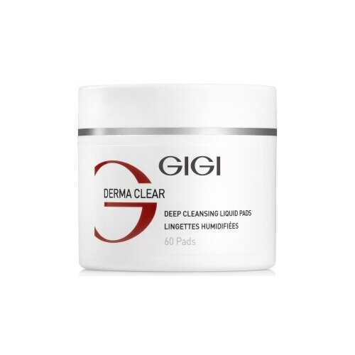 GiGi Derma Clear Deep cleansing Liquid Pads Влажные очищающие диски глубокого очищения, 60 шт.