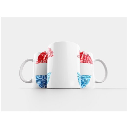 фото Кружка "люксембург, флаг, отпечаток пальца" 320 мл lotsprints