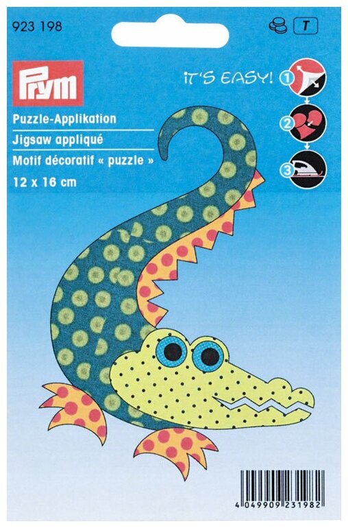 Термоаппликация Крокодил, Prym, 923198