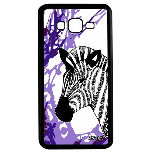 фото Красивый чехол на телефон // samsung galaxy grand prime // "зебра" африка дизайн, utaupia, фиолетовый