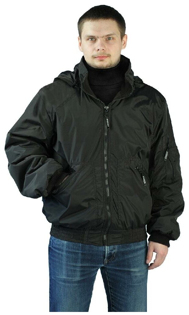 Куртка демисезонная " БОМБЕР" цвет: Черный