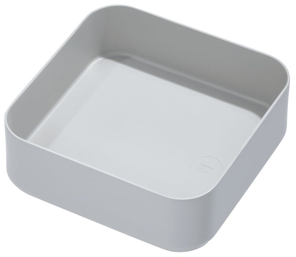 Лоток Drawer для хранения кухонных аксессуаров 15х15х5см переработанный пластик серый
