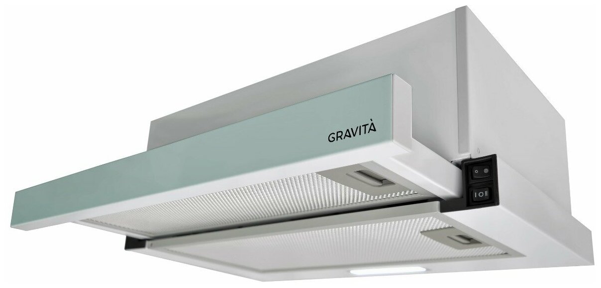 Вытяжка встраиваемая GRAVITA BI 600 wg цвет белый