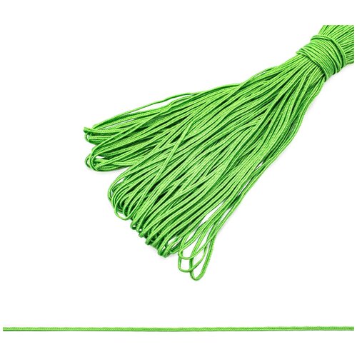 С2473Г17 Шнур отдел. 'Сутаж' рис.5339 2мм*20м (57 ультра-зеленый), 20 м