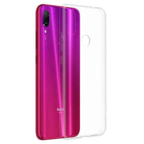 Силиконовый чехол для Xiaomi Redmi Note 7 / Pro прозрачный 1.0 мм силиконовый чехол таксы на xiaomi redmi note 7 pro