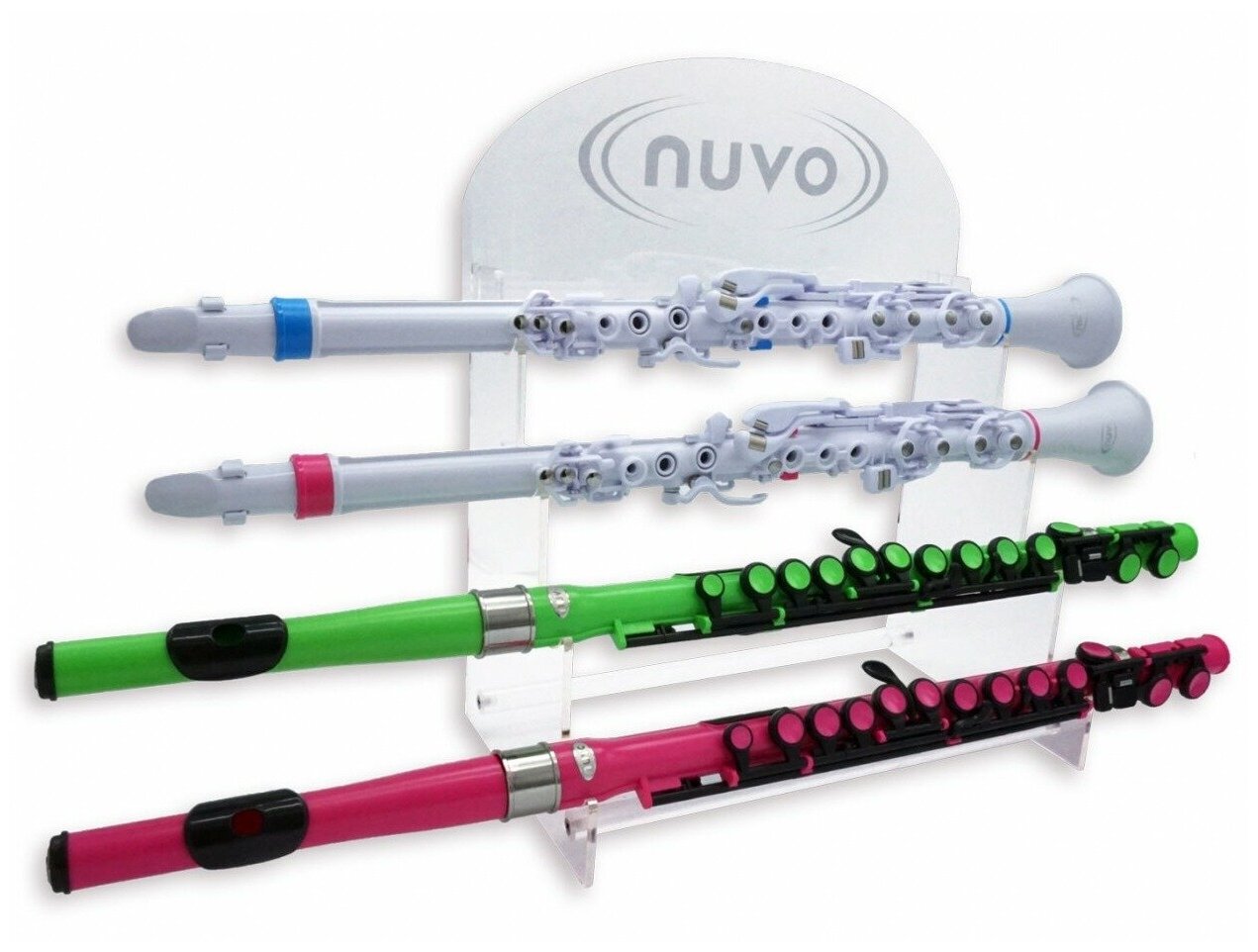 Кларнет NUVO Acrylic Retail Display Horizontal 4 x Flute Clarineo