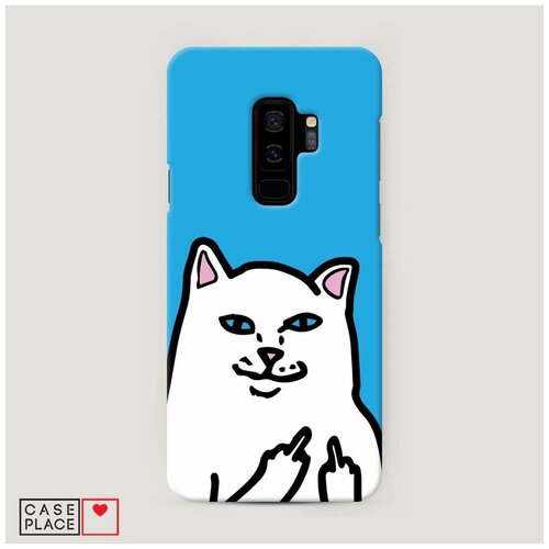 фото Чехол пластиковый samsung galaxy s9 plus кот жесть case place