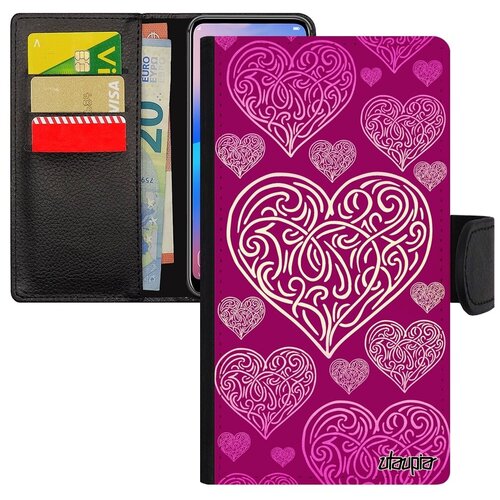 фото Защитный чехол-книжка на мобильный // apple iphone xr // "сердце" страсть символ, utaupia, фуксия