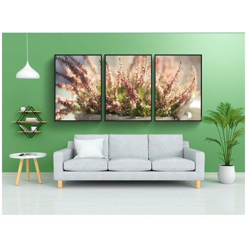 фото Набор модулных постеров для интерьера "природа, задний план, цвести" 60x90 см. в тубусе, без рамки lotsprints