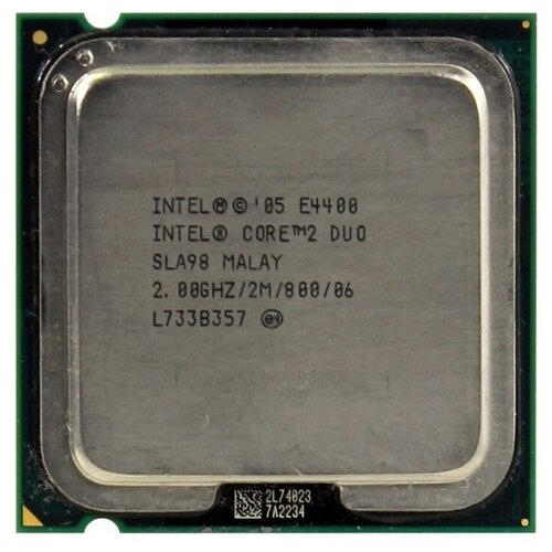 Процессор Intel Core 2 Duo E4400 Allendale LGA775, 2 x 1800 МГц, OEM процессор intel core 2 duo e7400 lga775 2 x 2800 мгц oem
