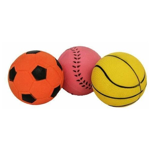 Набор игрушек   для собак  Rosewood sports balls,  разноцветный, 3шт.