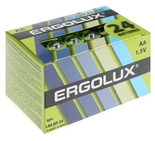 AA Батарейка ERGOLUX Alkaline LR6-BL4, 4 шт. 2800мAч - фото №8