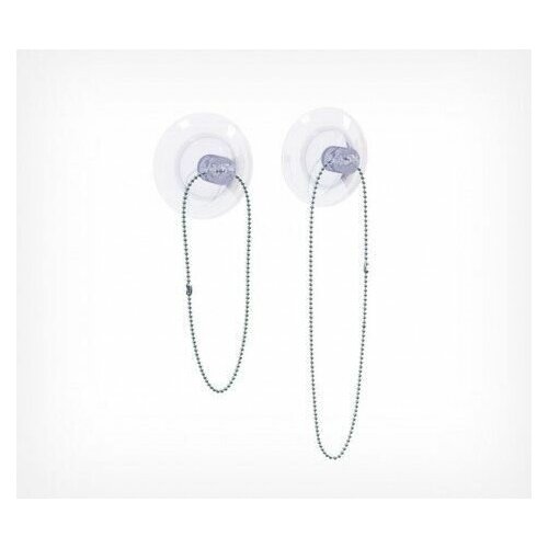 Силиконовая присоска NEW FORM SC-BALL CHAIN с металлической шариковой цепочкой 10 см, 10 шт