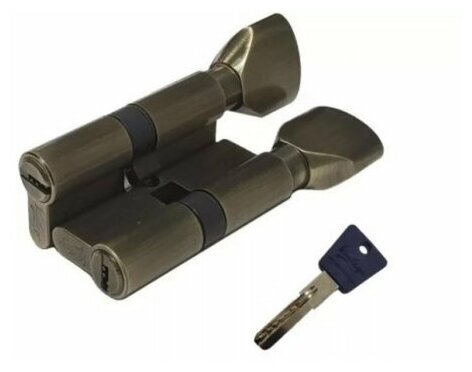 Цилиндровый механизм с вертушкой Vantage P 60 мм (30х30) цвет: бронза