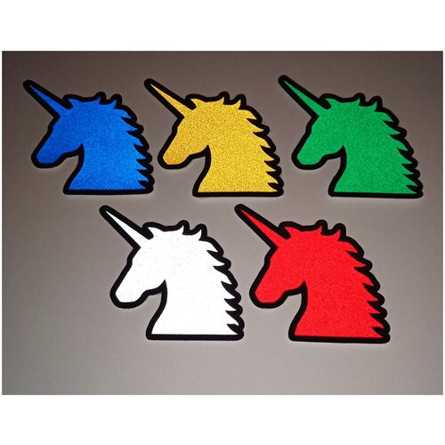 Светоотражающая наклейка на автомобиль, самокат, велосипед, телефон, ноутбук Единорог 1