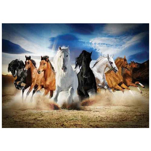 Пазл Gold 2000 деталей: Полный галоп