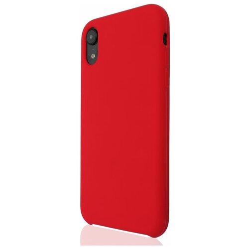 фото Чехол для apple iphone xr brosco softrubber, накладка, красный
