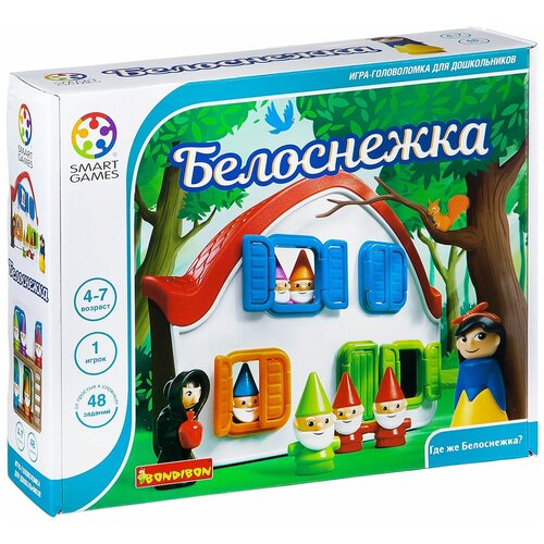 Логическая игра Bondibon Белоснежка, арт. SG 024 RU. логическая игра bondibon smart тачка мини формат арт sg 501 ru