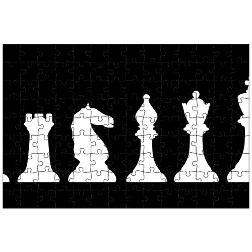 фото Магнитный пазл 27x18см."шахматы, игра, стратегия" на холодильник lotsprints