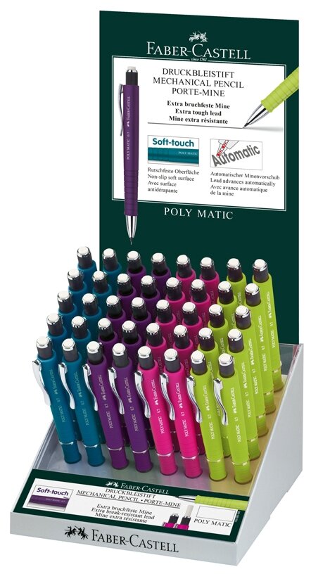 Faber-Castell Механический карандаш Poly Matic, 0,7мм, 40 шт