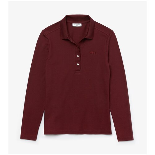 фото Поло lacoste pf5464 женское, цвет бордовый, размер t42