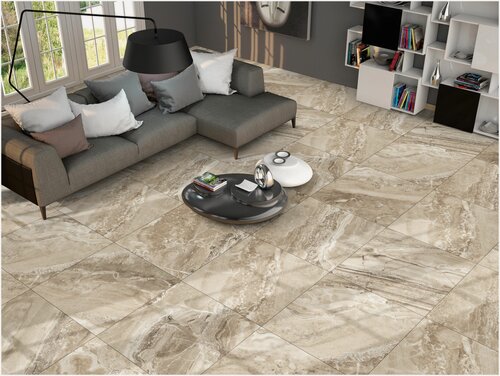 Изображение товара Керамогранит PRIMAVERA Remate Crema CR108, рельеф, 60 на 60 см, упаковка 1,44 м2