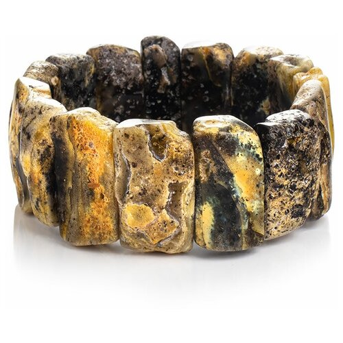 фото Amberholl браслет «помпеи» натурального янтаря с красивой природной текстурой