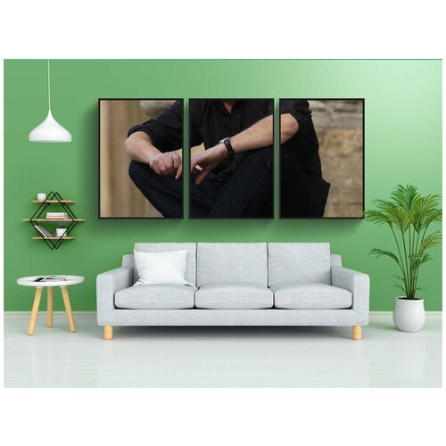 фото Набор модулных постеров для интерьера "аде капоне, писатель, комиксы" 60x90 см. в тубусе, без рамки lotsprints