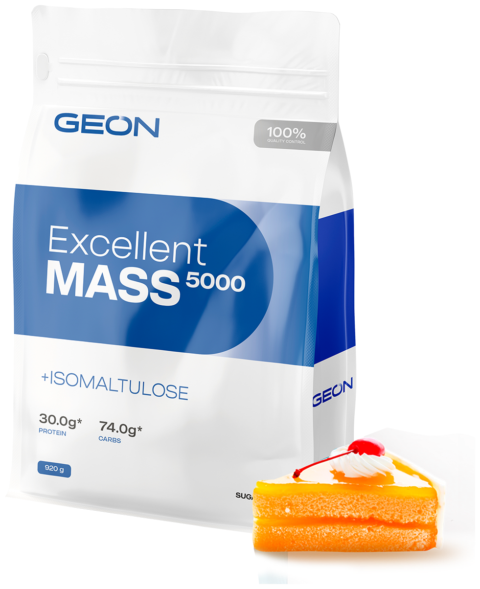 GEON Excellent Mass 5000 пакет (920 г) (Апельсиновый пирог)