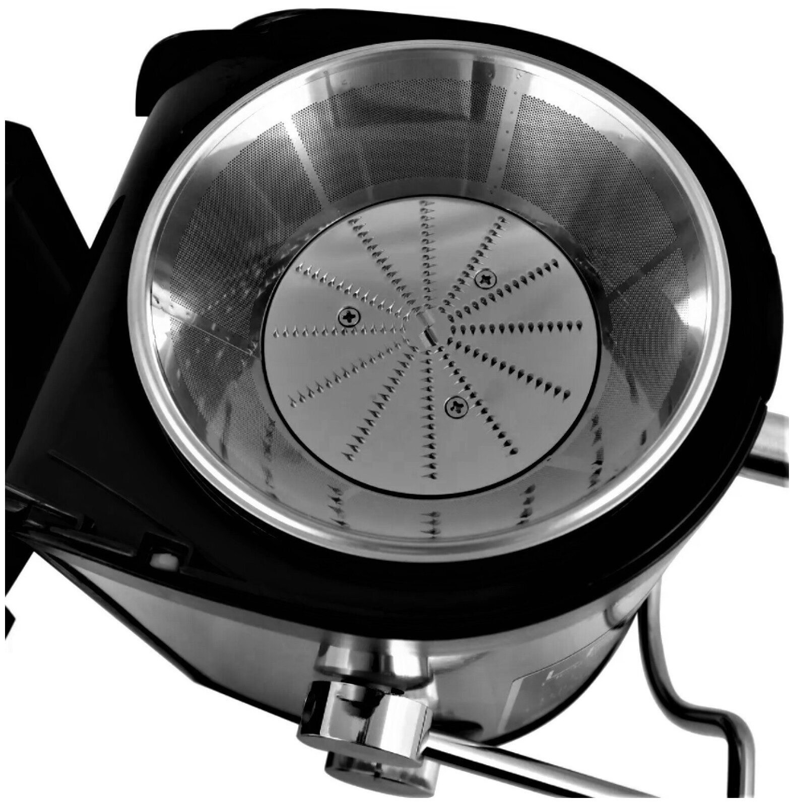 Соковыжималка CENTEK CT-1214 (черный, сталь) 1500Вт, 2 скорости, стакан 1100 мл, горловина 85мм - фотография № 13