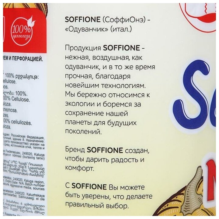 Бумажные полотенца Soffione Maxi 2 слоя Архбум тиссью групп - фото №20