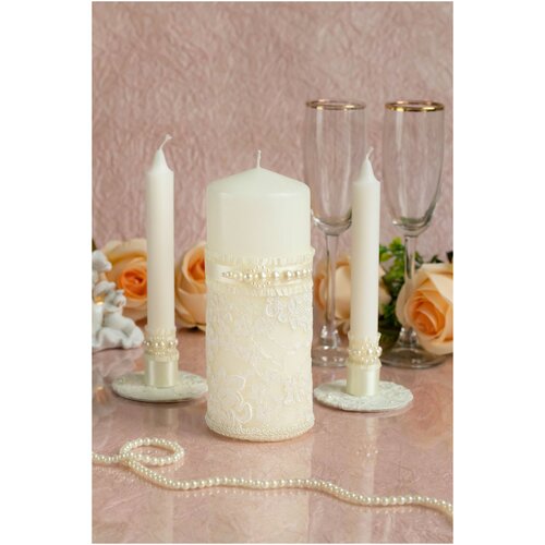 Шикарный комплект свадебных свечей для семейного очага 