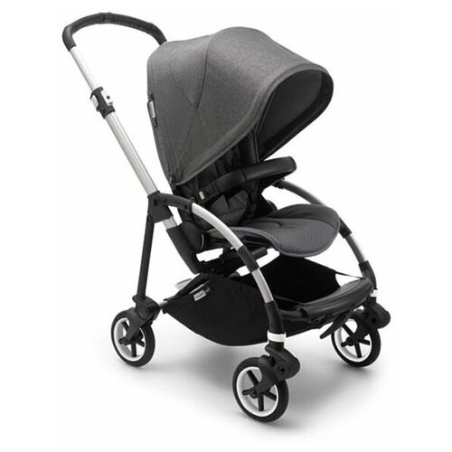 Коляска прогулочная Bugaboo Bee 6 base шасси Alu/Grey/Grey melange 500302GR01/500305GM01 в комплекте