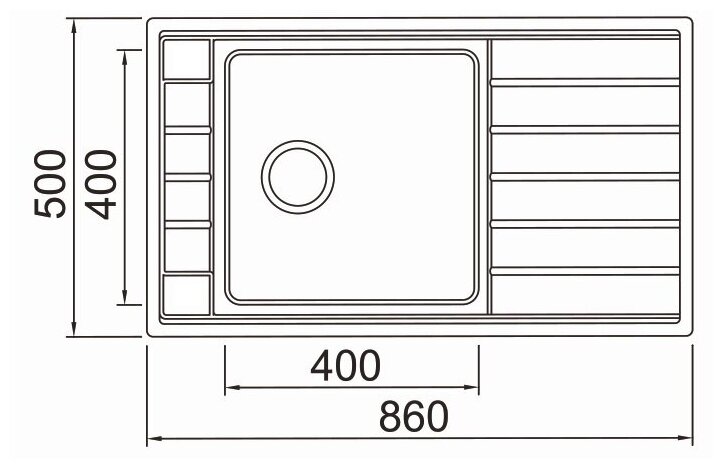 Кухонная мойка Seaman Eco Roma SMR-8650A.0