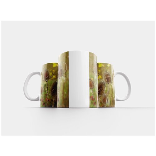 фото Кружка "природа, чертополох, закрывать" 320 мл lotsprints