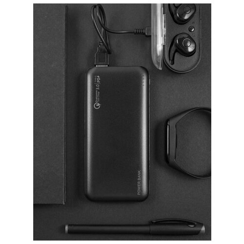 Портативный аккумулятор Powerbank mObility mt-14 10000mAh 2xUSB 3A QC PD черный 293700₽