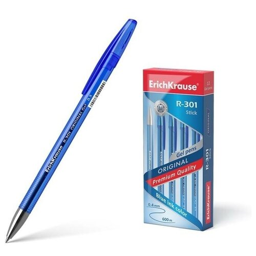 Ручка гелевая R-301 Original Gel, узел 0.5 мм, чернила синие, длина линии письма 600 метров