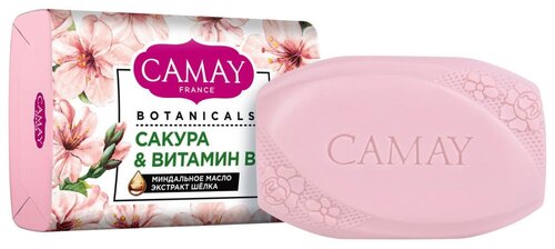 Camay мыло кусковое Botanicals Cакура & витамин B3, 85 г