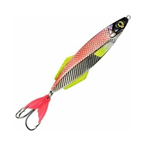 фото Блесна для рыбалки aqua ятаган 27,0 g, цвет 03 (серебро, красный металлик), 1 штука