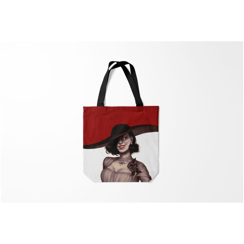 фото Сумка-шоппер / 40х40 см / геймерам / resident evil леди димитреску из резидента burnettie