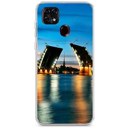фото Силиконовый чехол "разведенные мосты в спб 2" на zte zte blade 20 smart / зте блейд 20 смарт case place