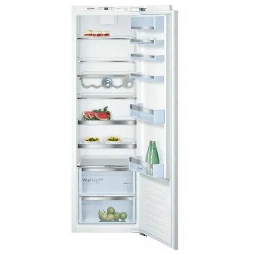 Встраиваемый холодильник BOSCH KIR81AF30M Series 6, 177,5 x 55 см, 321 л, 37 дБ, регулируемые полки, усиленная вентиляция, FreshSense