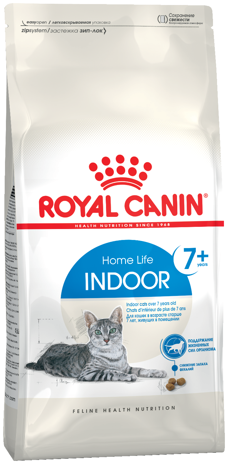 Сухой корм Royal Canin Indoor +7 для пожилых старше 7 лет кошек живущих в помещении 1,5кг 493015 - фотография № 2