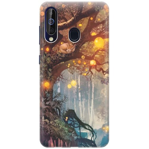 фото Силиконовый чехол на samsung galaxy a60 / m40 / самсунг а60 / м40 с принтом "лиса на древе" gosso