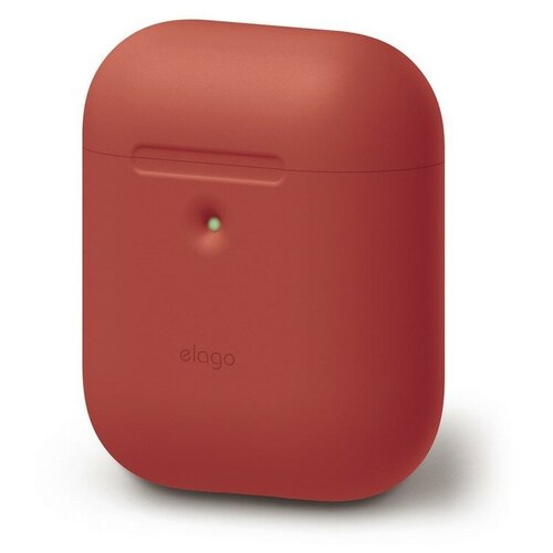 Силиконовый чехол для Apple AirPods Elago A2 Wireless Silicone Case (красный)