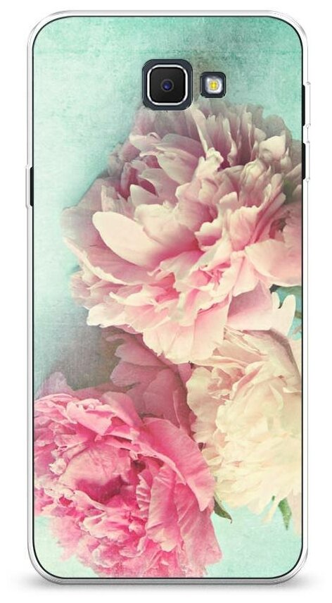 Силиконовый чехол "Пионы new" на Samsung Galaxy J5 Prime 2016 / Самсунг Галакси Джей 5 Прайм 2016