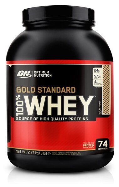 Optimum Nutrition 100 % Whey protein Gold standard 2270 г Rocky Road